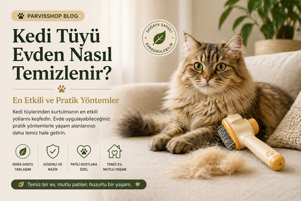 Kedi Tüyü Evden Nasıl Temizlenir? (En Etkili ve Pratik Yöntemler)