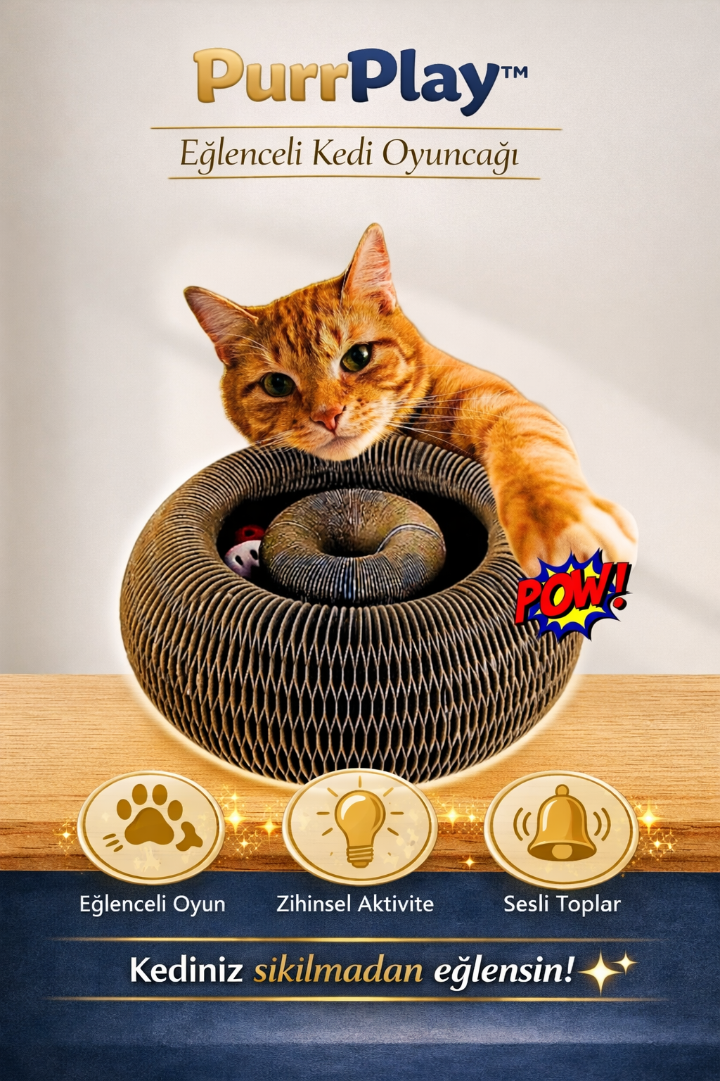 PurrPlay - Kedi Tırmalama Oyuncağı
