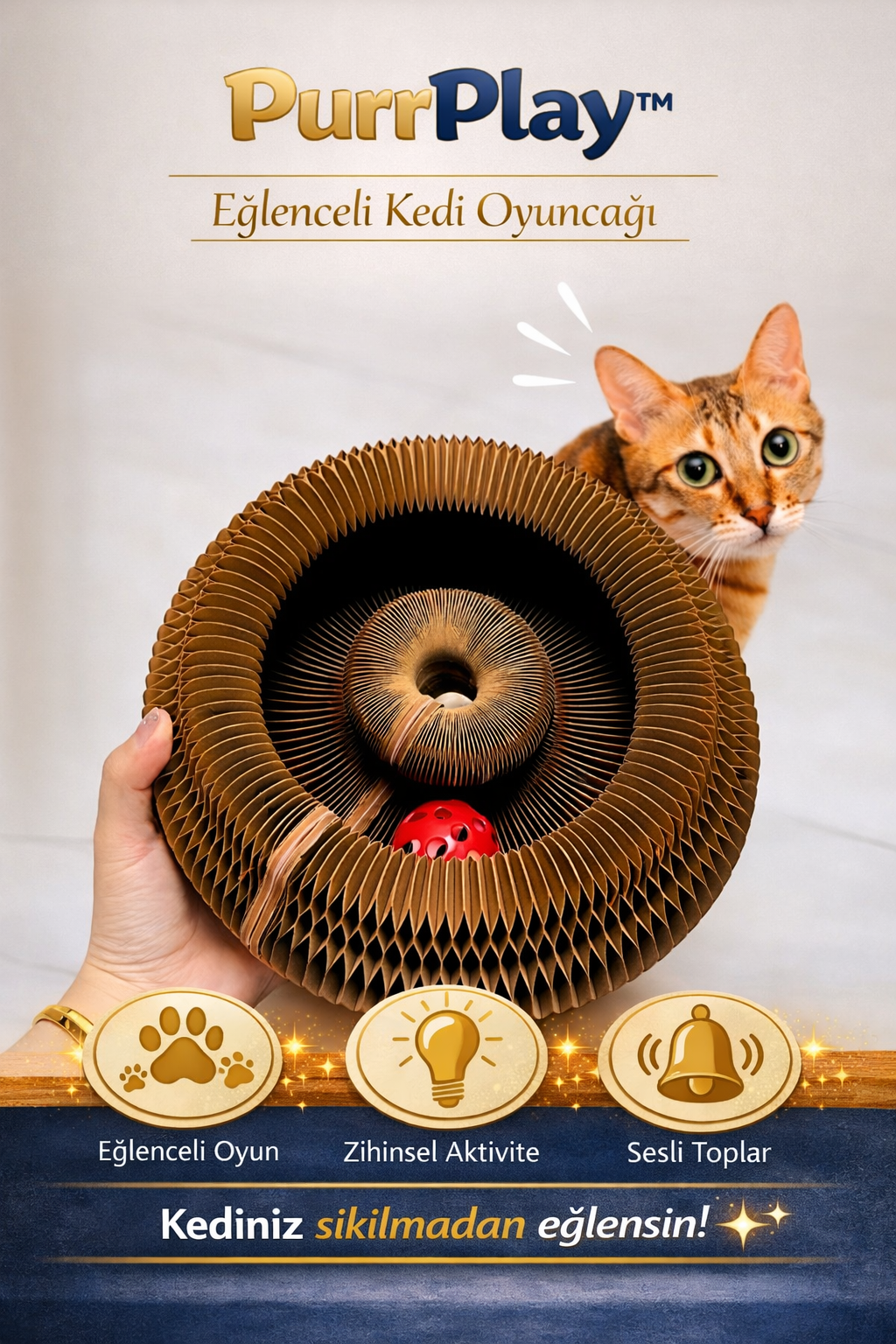 PurrPlay - Kedi Tırmalama Oyuncağı
