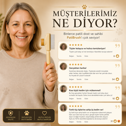 PatiBrush™ – Tüy Toplayan Akıllı Tarak